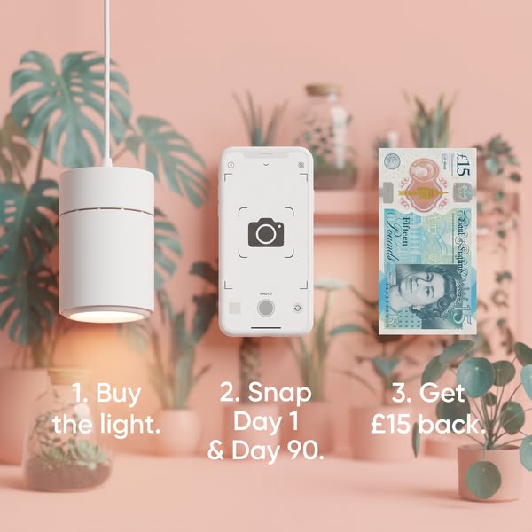 Buy the Light. Snap Two Photos. Get £15 Back.