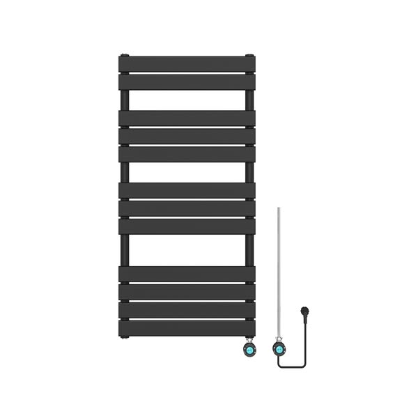 Elektrische designradiator Ella 120x60cm mat zwart 700W