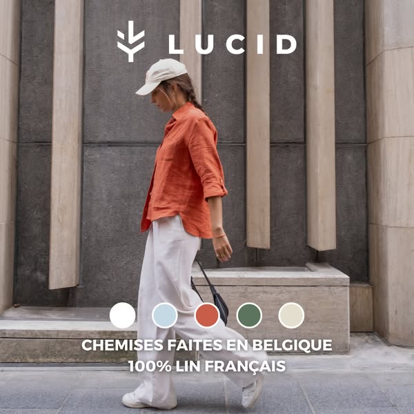 Chemises en lin français faites en Belgique