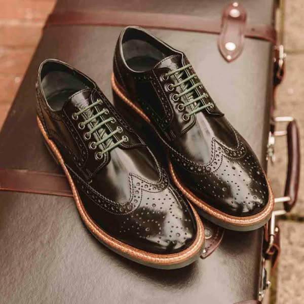 Men Lth Brogues - Leathner Woburn Hi Shine - - Size 12