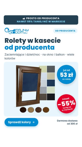 Rolety na wymiar – od 53 zł
