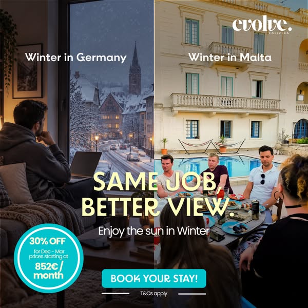 Stop the Airbnb Roulette. Join a Real Digital Nomad Community in Sunny Malta