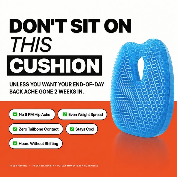 Tailbone relief for seniors.