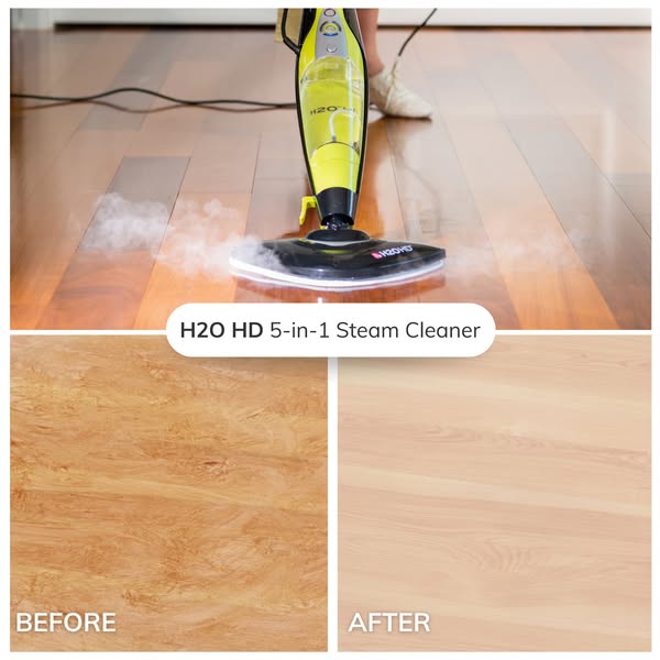 H2O HD 5-in-1 Foldable Steam Cleaner