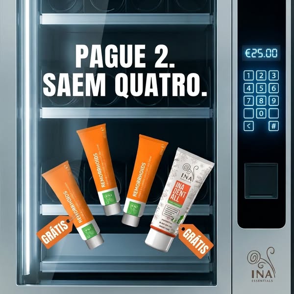 Compra 2, leva 1 grátis e uma pasta de dentes de oferta