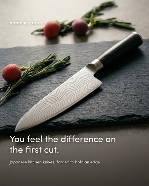 The first cut tells you