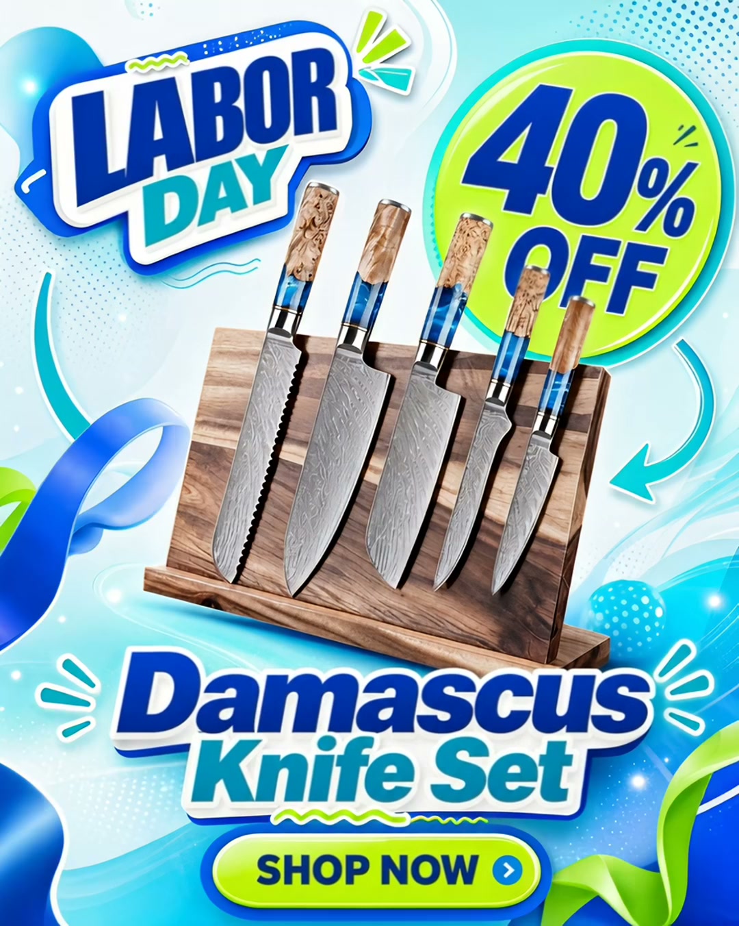 Ultra-Sharp Japanese Damascus Chef Knives On Sale