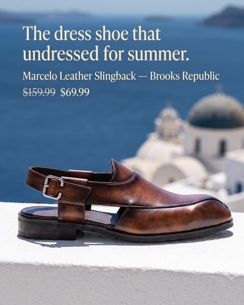 Marcelo Leather Slingback