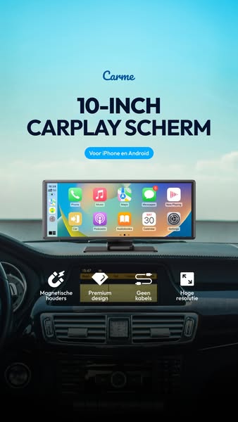 Upgrade je auto met een CarPlay scherm!