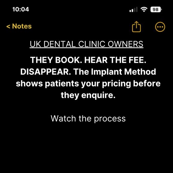 [dentists] get 3-5 new implant patients per month