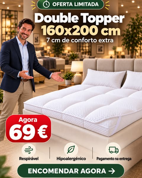 160x200x7 cm de conforto extra para a sua cama