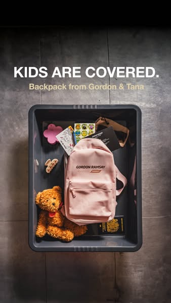 Packed with fun - Gordon Ramsay backpack for kids