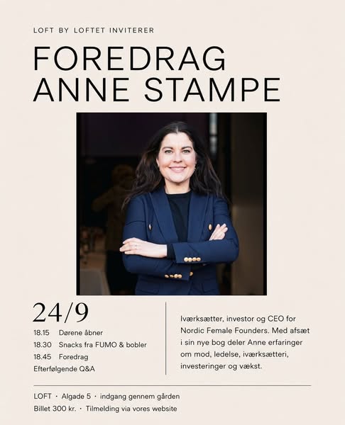 Foredrag med Anne Stampe hos LOFTbyLOFTET - Billetter
