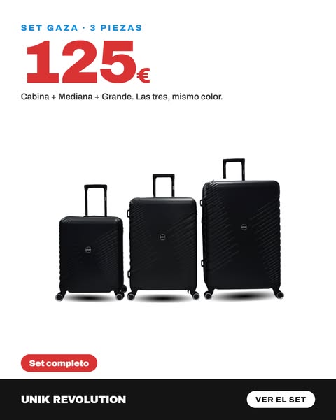 Set Gaza 3 piezas · 125 €