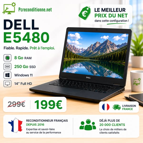 Le Meilleur Prix du Net | Dell E5480 à 199€