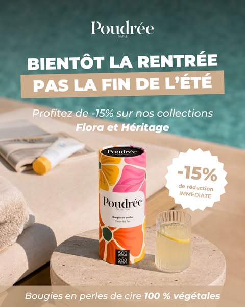 15% sur nos collections
