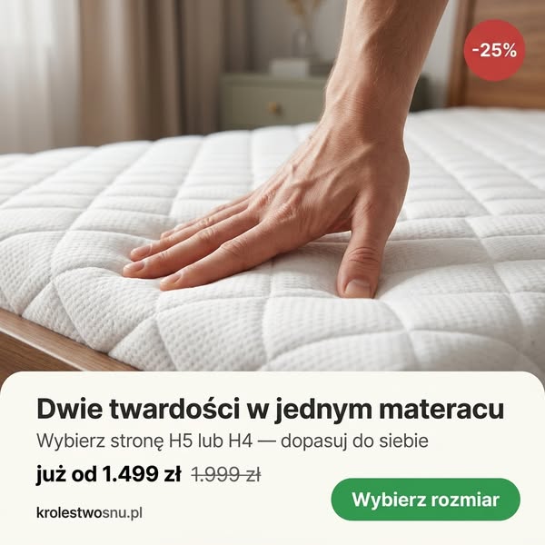Materac dopasowany do każdego z was osobno