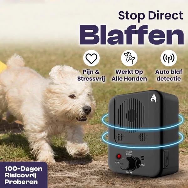 BarkBuddy Auto Blaf Stopper – Stil op weg!﻿​