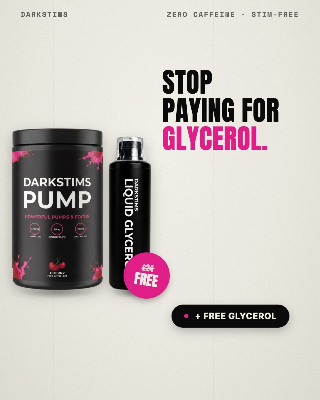 Buy PUMP V2, Get Glycerol FREE