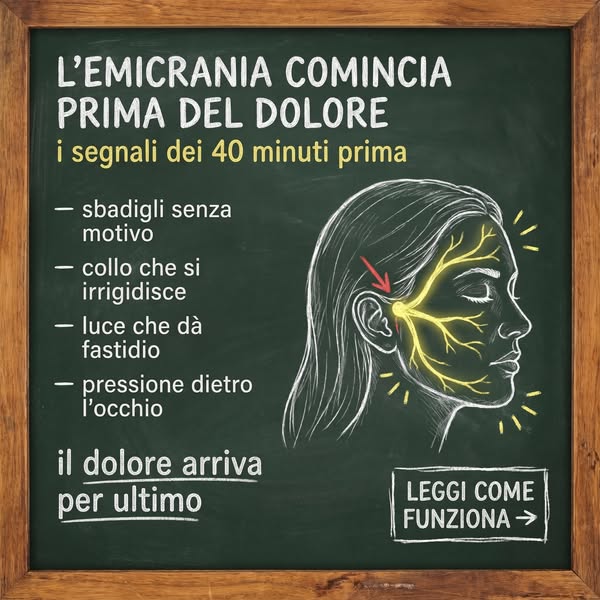 Emicrania? Comincia prima del dolore
