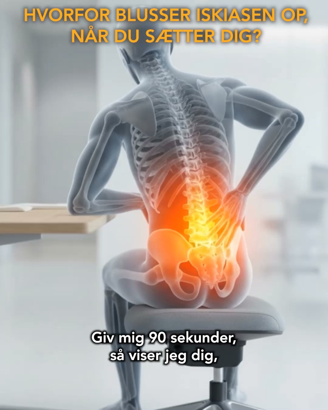 Aflast iskiasnerven med MyComfort Siddepude