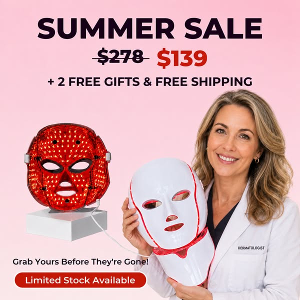 Last Chance: 60% Off Omniskin Contour Face | Pro Red Light Therapy + Microcurrent Mask