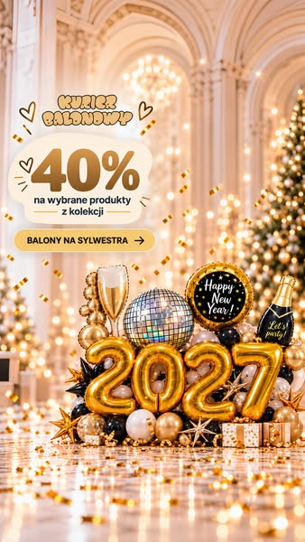 Złap -40% na Sylwestra, zanim ceny wzrosną! | Balony