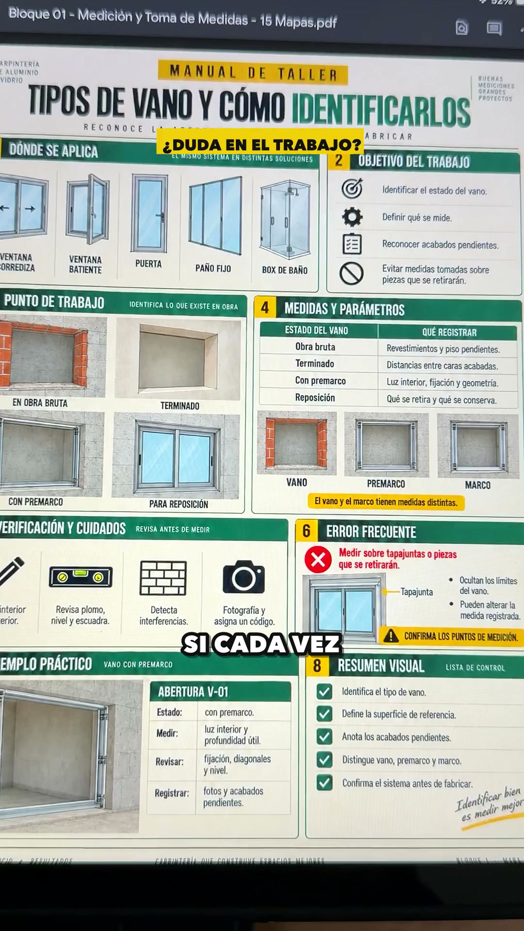 +180 Mapas Visuales de Aluminio y Vidrio