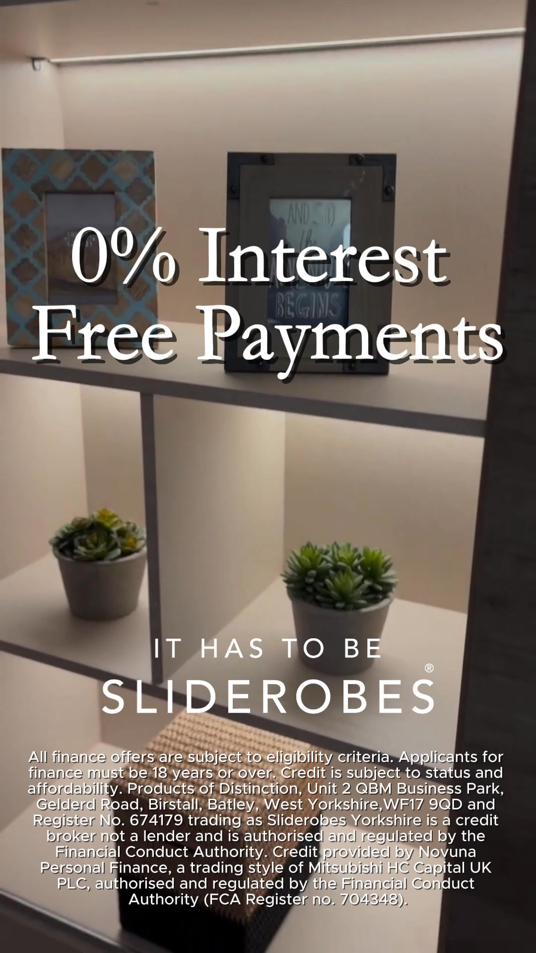 Design your dream wardrobe with 0% finance.