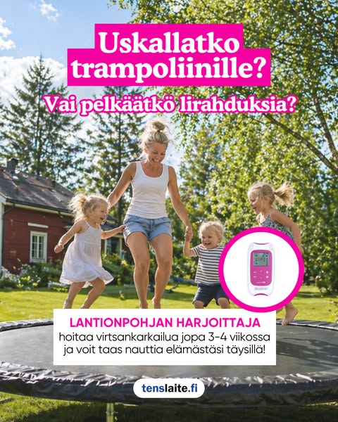Nauti kesästä ilman virtsankarkailua
