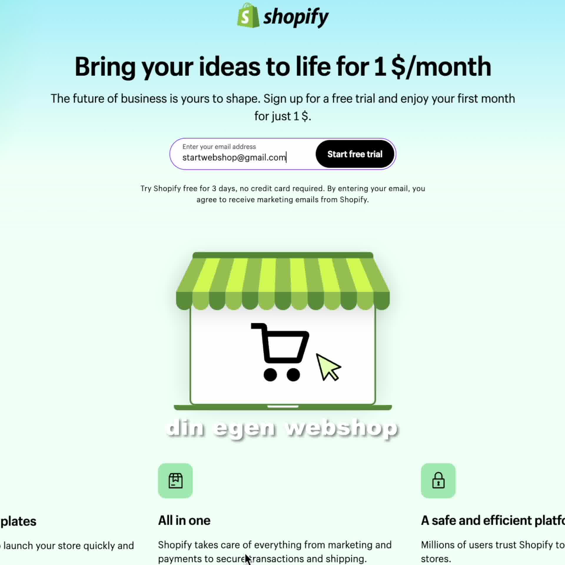 Start din egen professionelle og profitable webshop