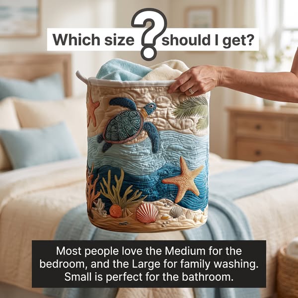 The laundry basket too pretty to hide away