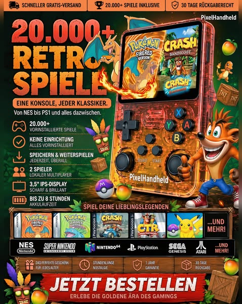 20.000+ Spiele · Fast jede Konsole