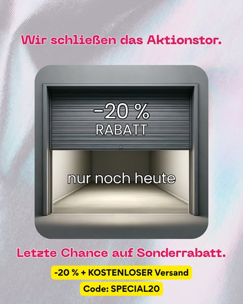 Jetzt oder nie (Nur noch bis Donnerstag, den 10.9.)
