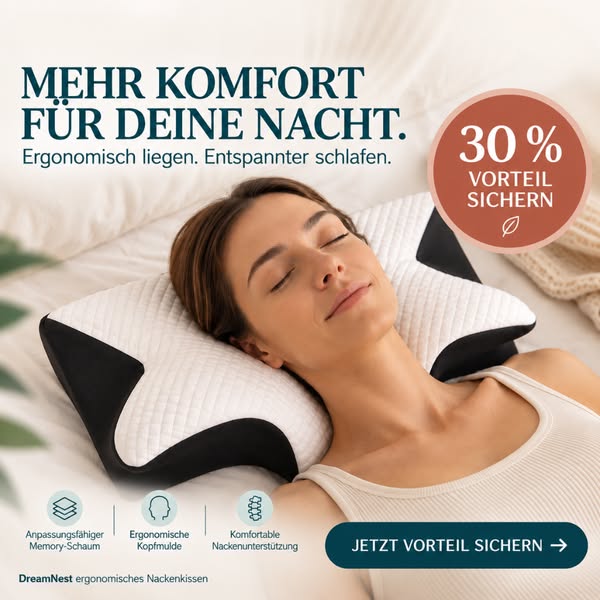 Morgens verspannt? Schlafkomfort beginnt beim richtigen Kissen.