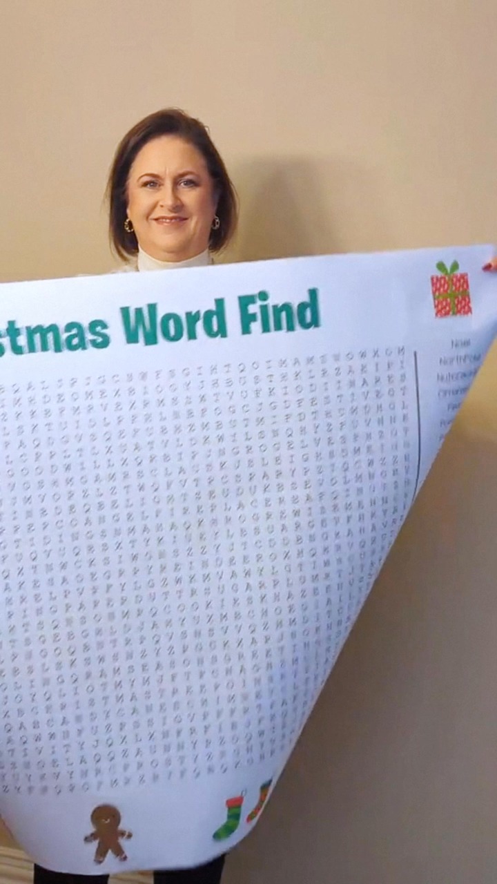 Jumbo Thanksgiving & Christmas Word Search Poster – Giant 36"x24" Wall Game!