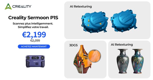 Scanner 3D Sermoon P1S — 0,02 mm