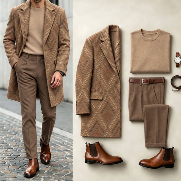 Men's Print Coats