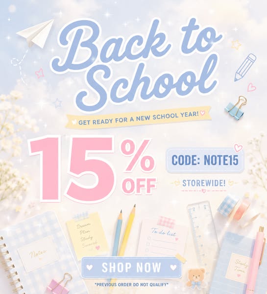 Back to School, But Make It Kawaii - 15% OFF!