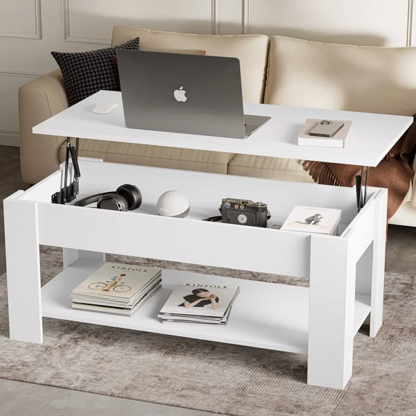 Coffee Table with Storage - Lift Up Living Room Table