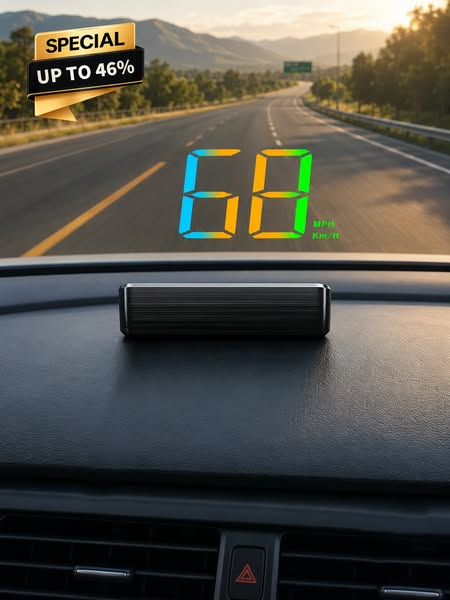 Car Head-Up Display with GPS