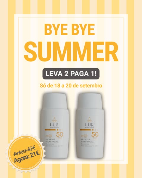 2 SPF pelo preço de 1