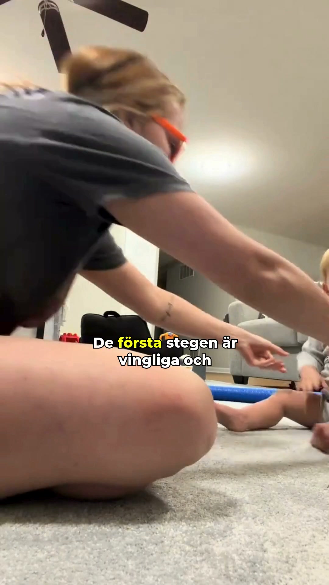 Från ”håll mig” till ”jag kan själv”
