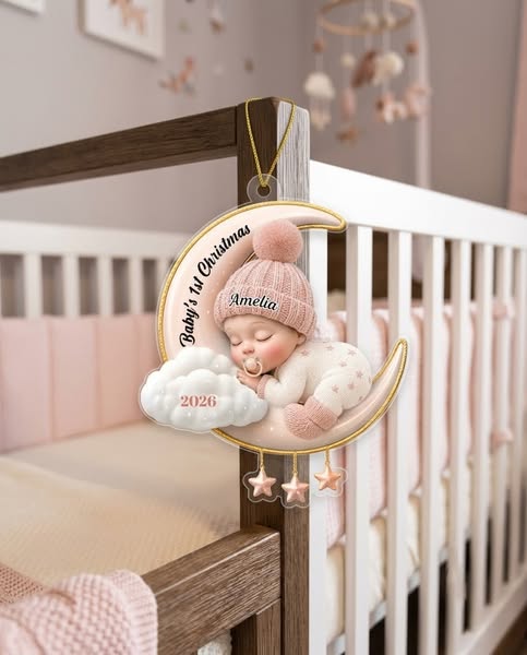 Sweet dreams, little Christmas star Personalise Your Ornament