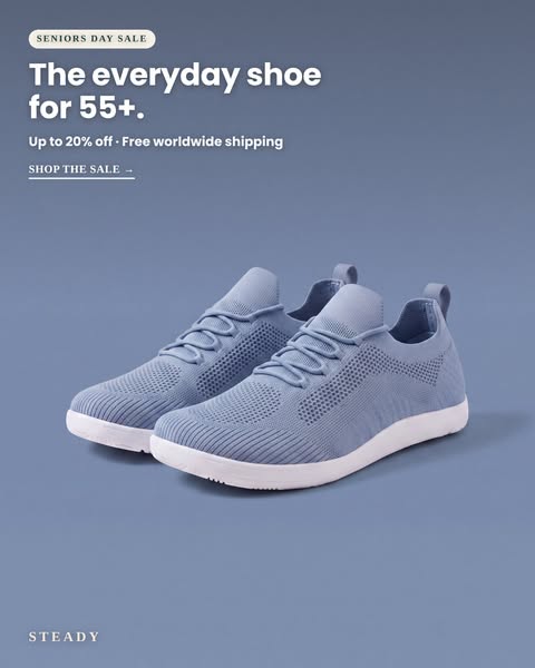 All-Day Comfort For 55+ Feet