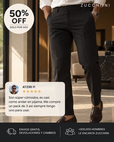 La comodidad que +200.000 hombres ya no sueltan