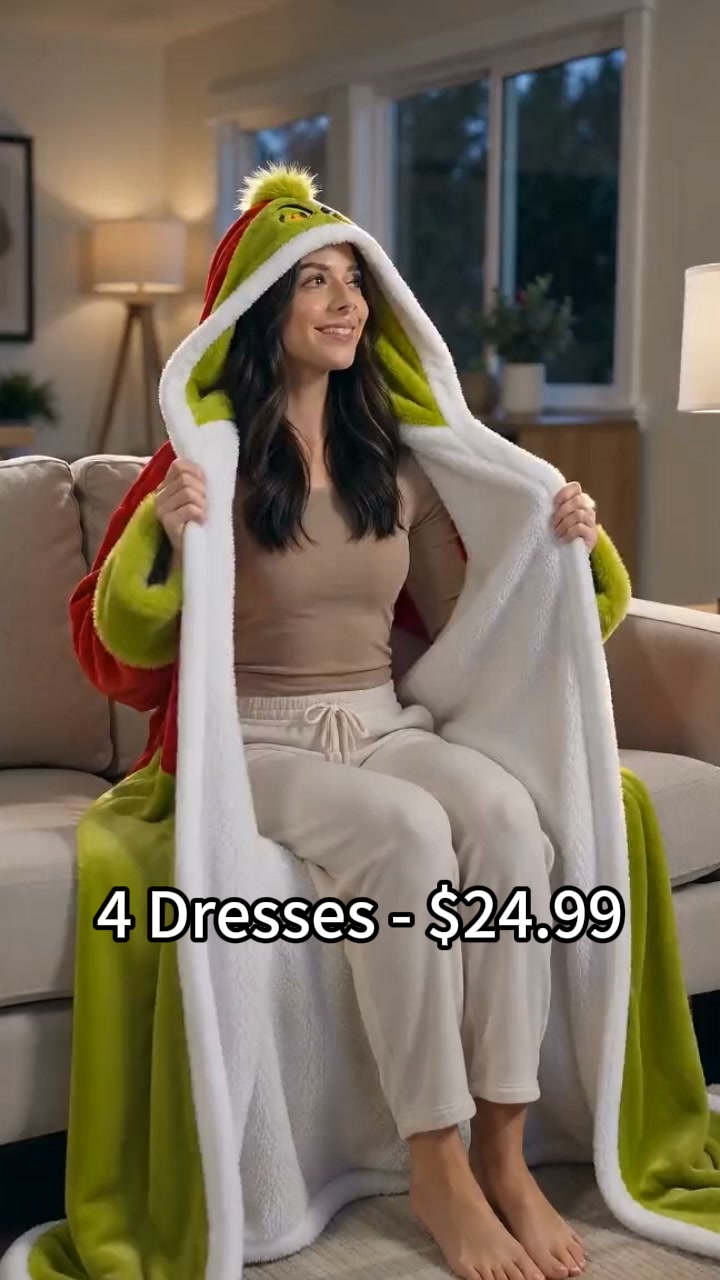 4‑Pack $24.99 | Wearable Sherpa Heated Blanket With Foot Pocket