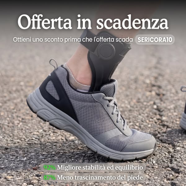 Supporto Quotidiano per il Piede Cadente | 50% DI SCONTO