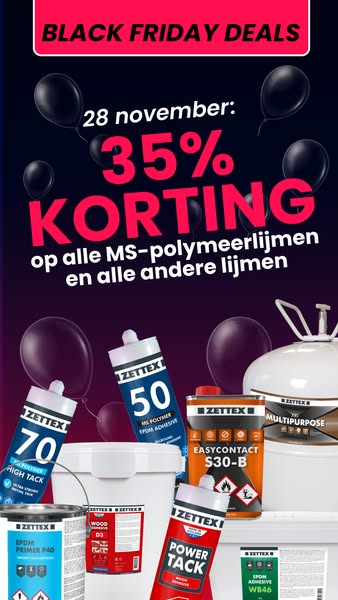 35% Korting op alle lijmen