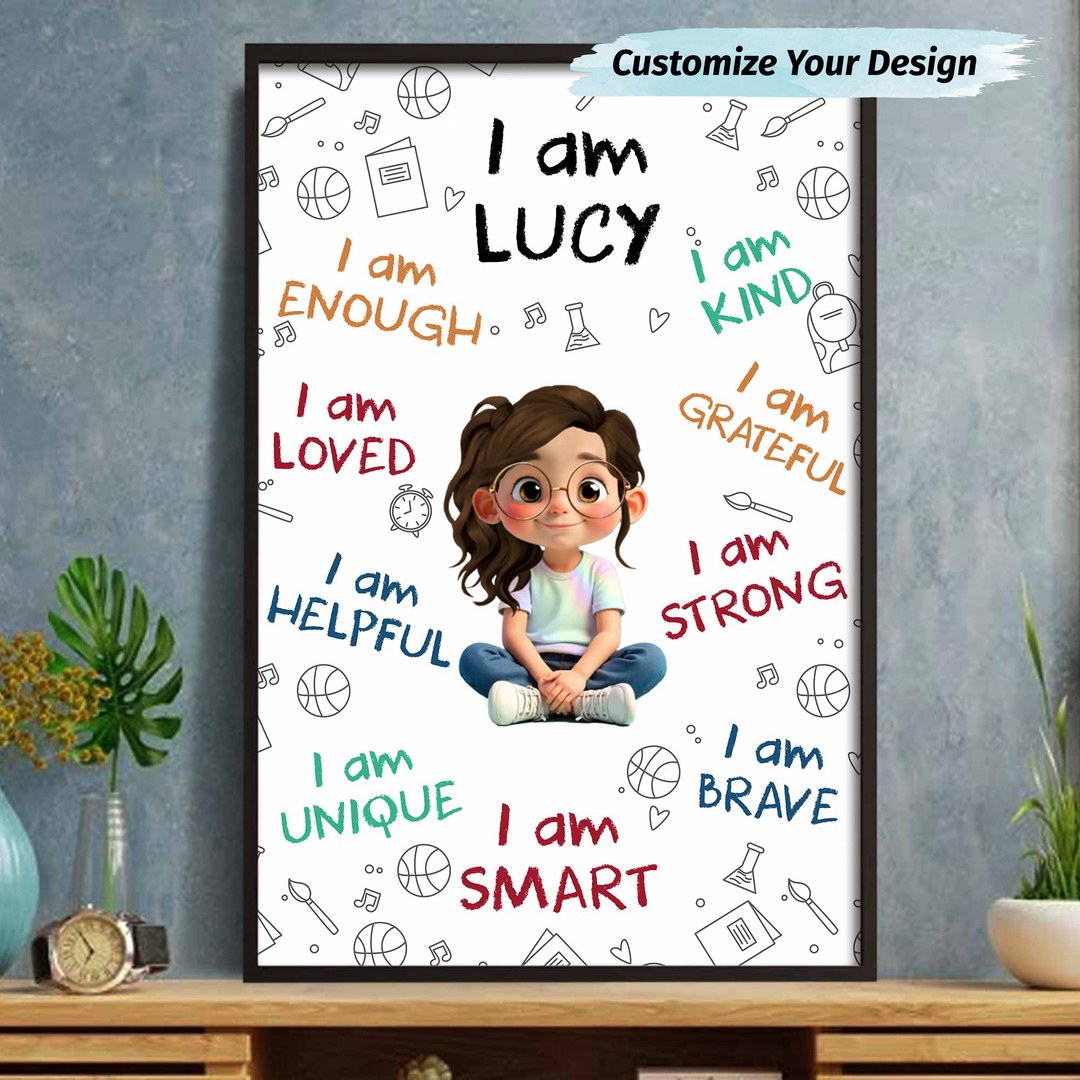 Boost Your Daughter's Confidence with a Personalized Poster!